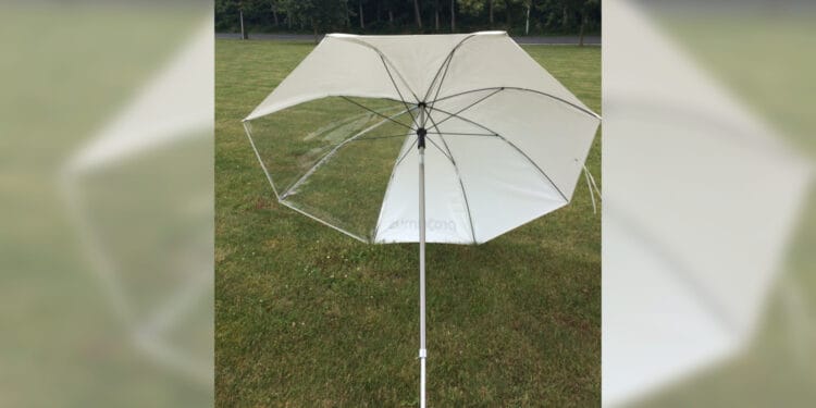 Welding and working umbrella - Ø 2.2m Transparant