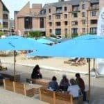 Cape Wood parasol op terras